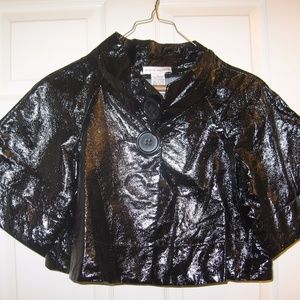 Steve Madden Black "Patent Leather" Capelet
